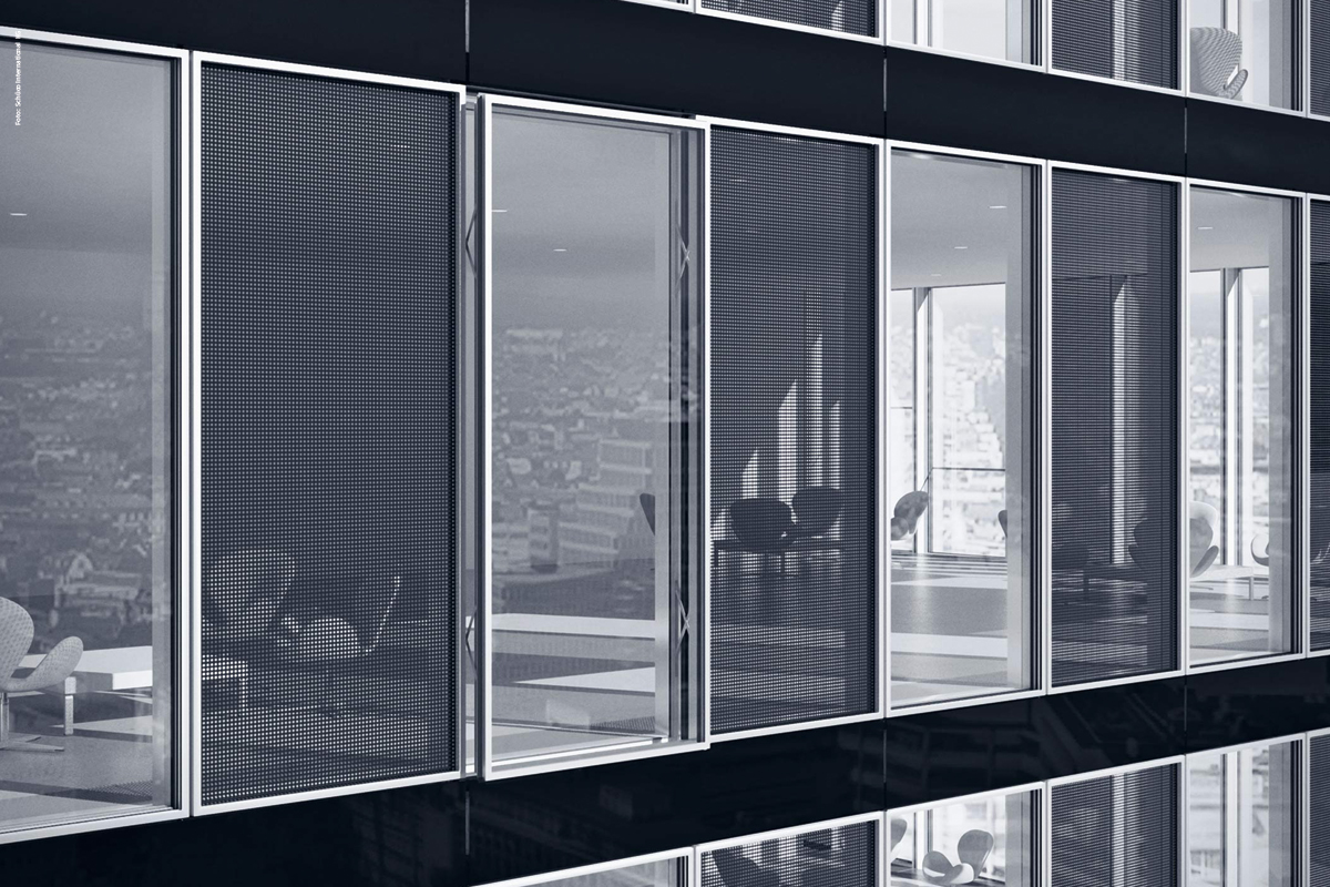 Emaljeringen skjuler etageadskillelsen. 