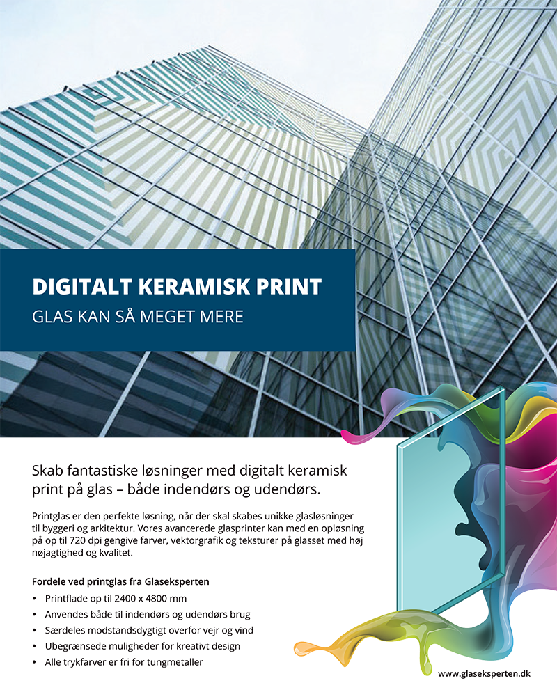 Datablad vedr. digital keramisk print på dansk