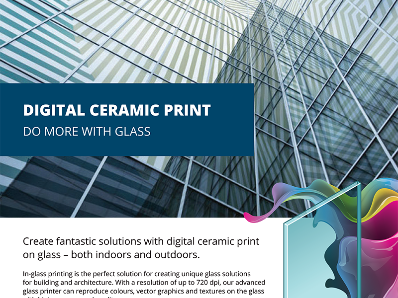 Datasheet regarding digital print