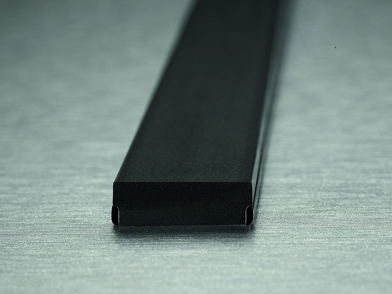 Sort close-up billede af profilen